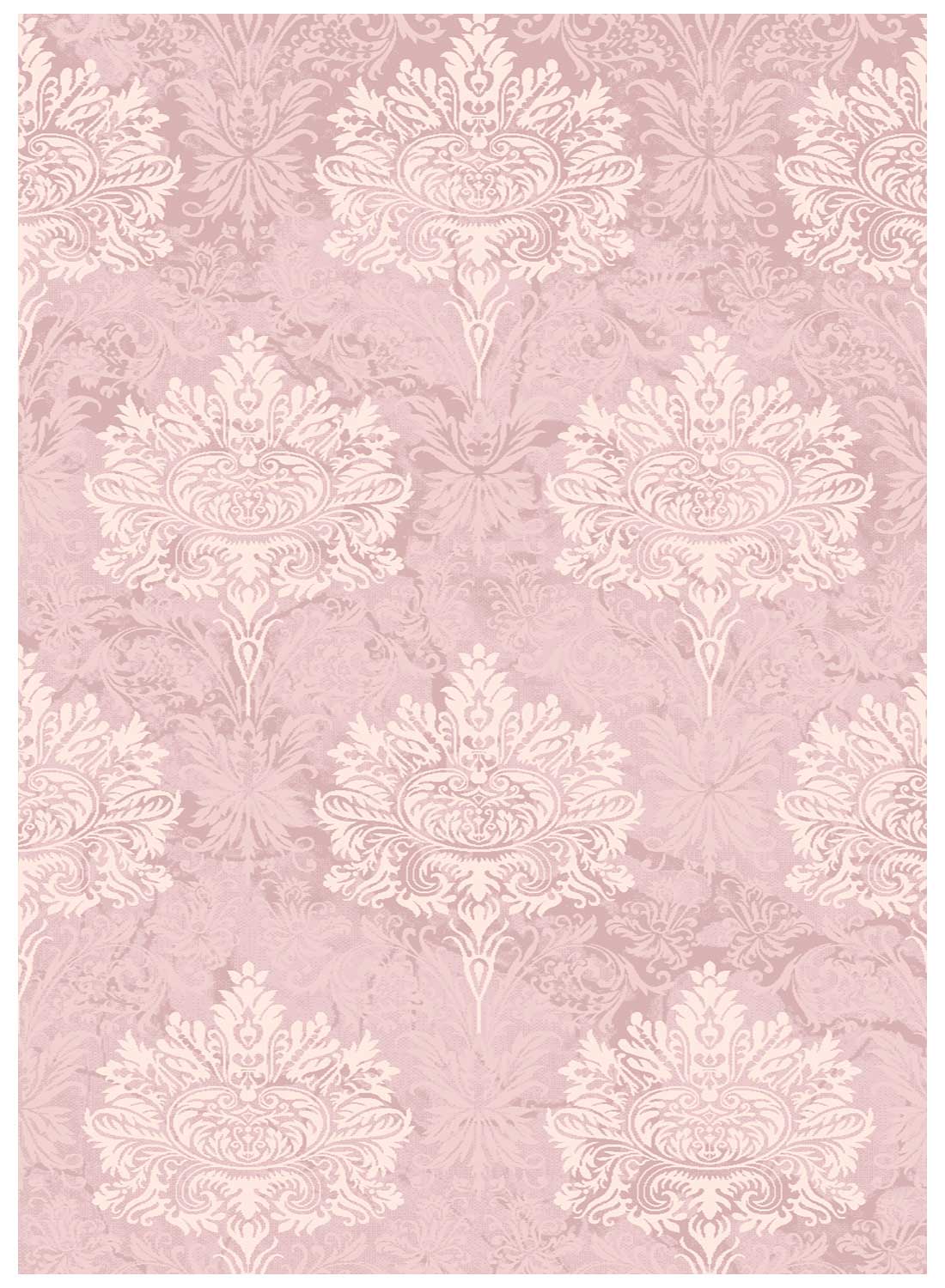 Tapis Pastel Baroque Soyeux 2 Rose